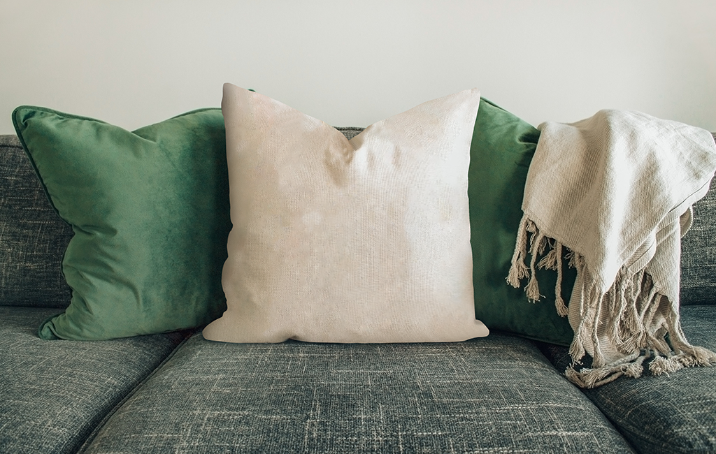 Download Pillow On The Sofa Mockup Mockups For Free