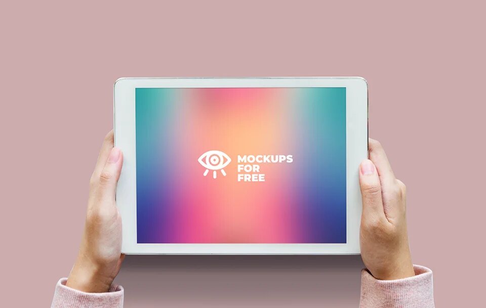 Download Ipad In Hands Mockup Mockups For Free