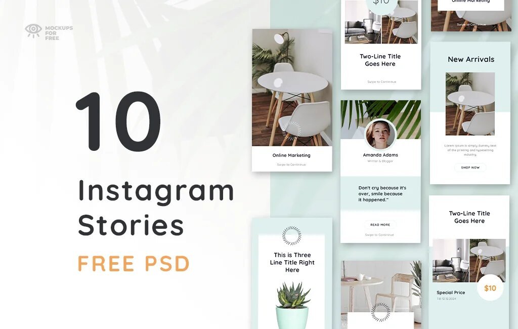 10 Insta Stories Template Free Psd Mockups For Free