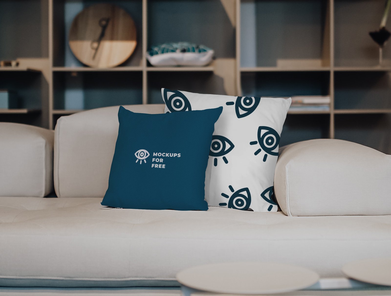 Download Pillows On The Sofa Mockup Mockups For Free