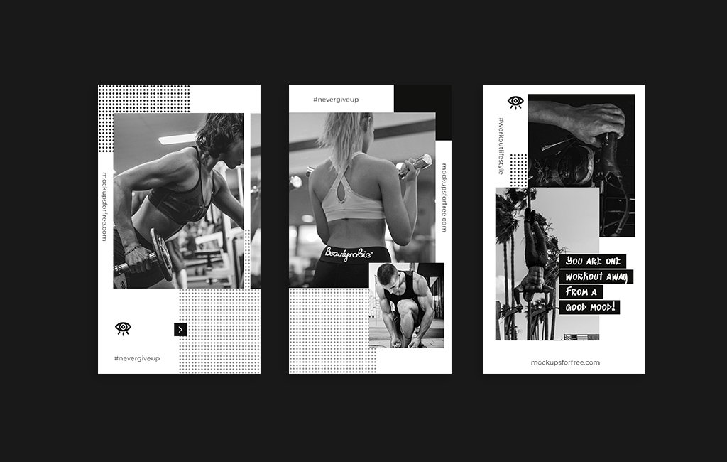 Fitness & Workout Instagram Stories Template