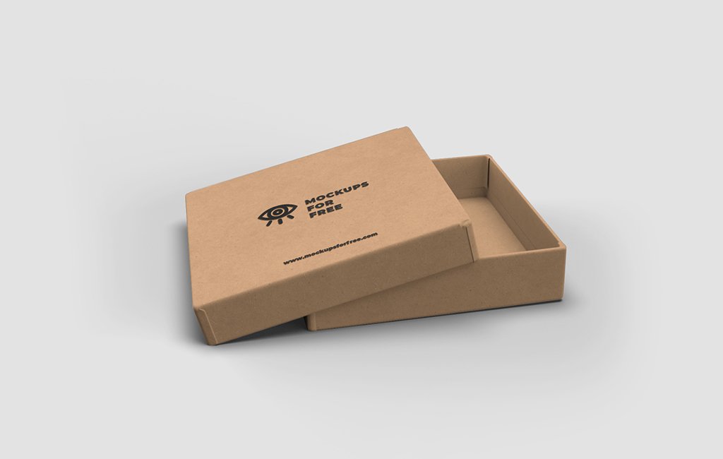Download Craft Paper Box Mockup Mockups For Free