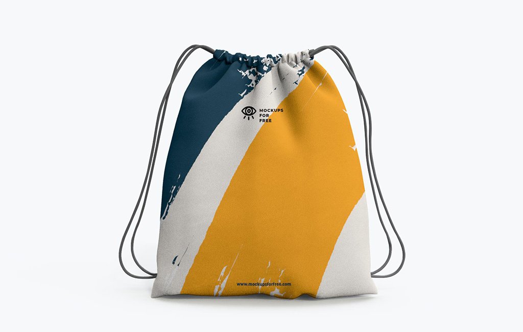 Drawstring Bag Mockup - Mockups For Free