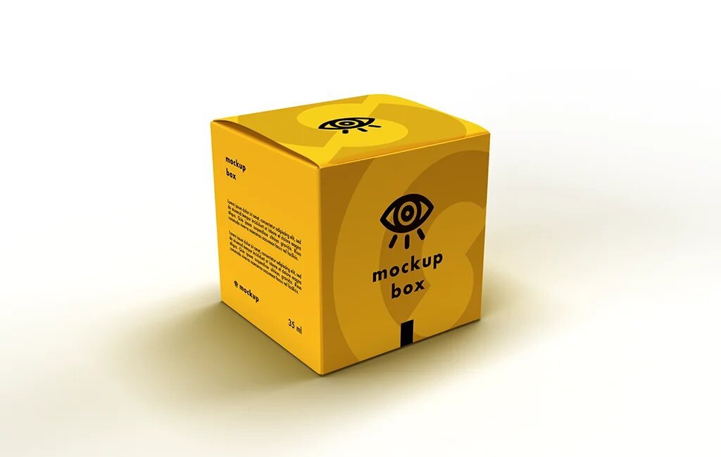 Download Yellow Box Mockup Mockups For Free