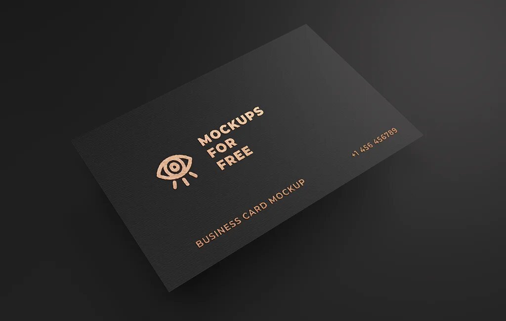 Black Business Cards Mockup Mockups For Free