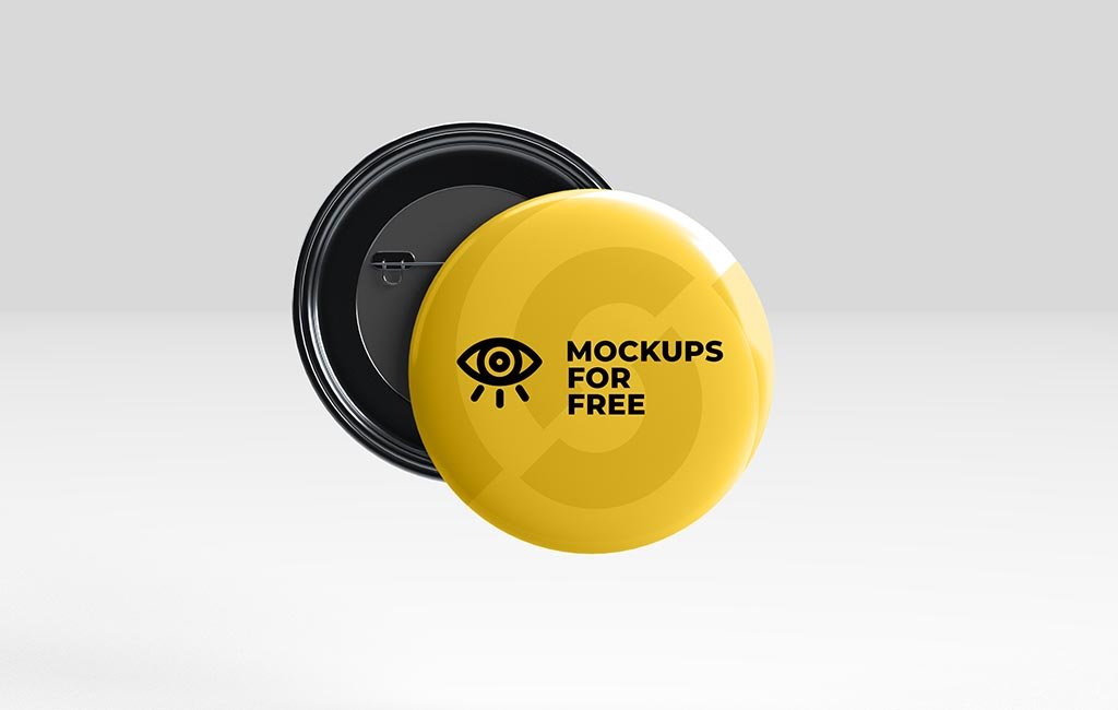 Thespian Beak Conform Pin Badge Mockup - Mockups For Free