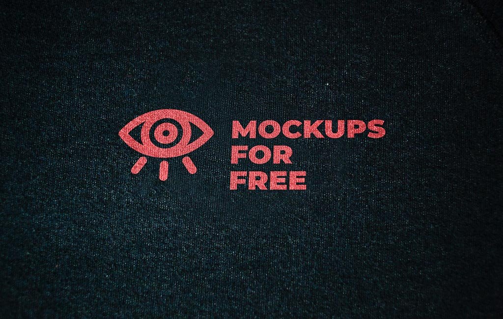 logo printed on fabric free mockup