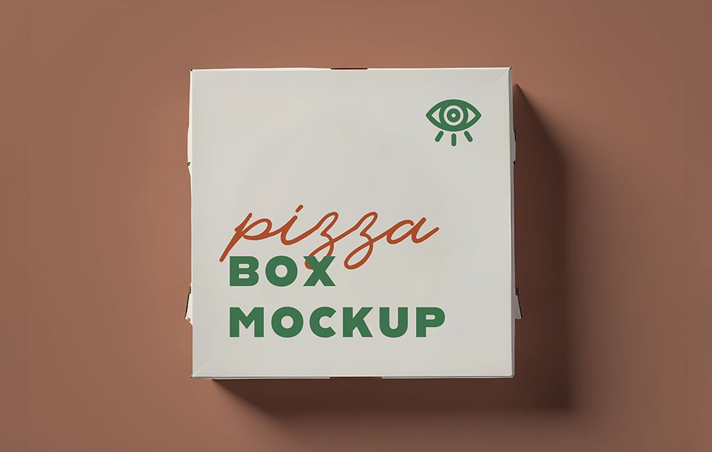 Free PSD Pizza Box Packaging Mockup